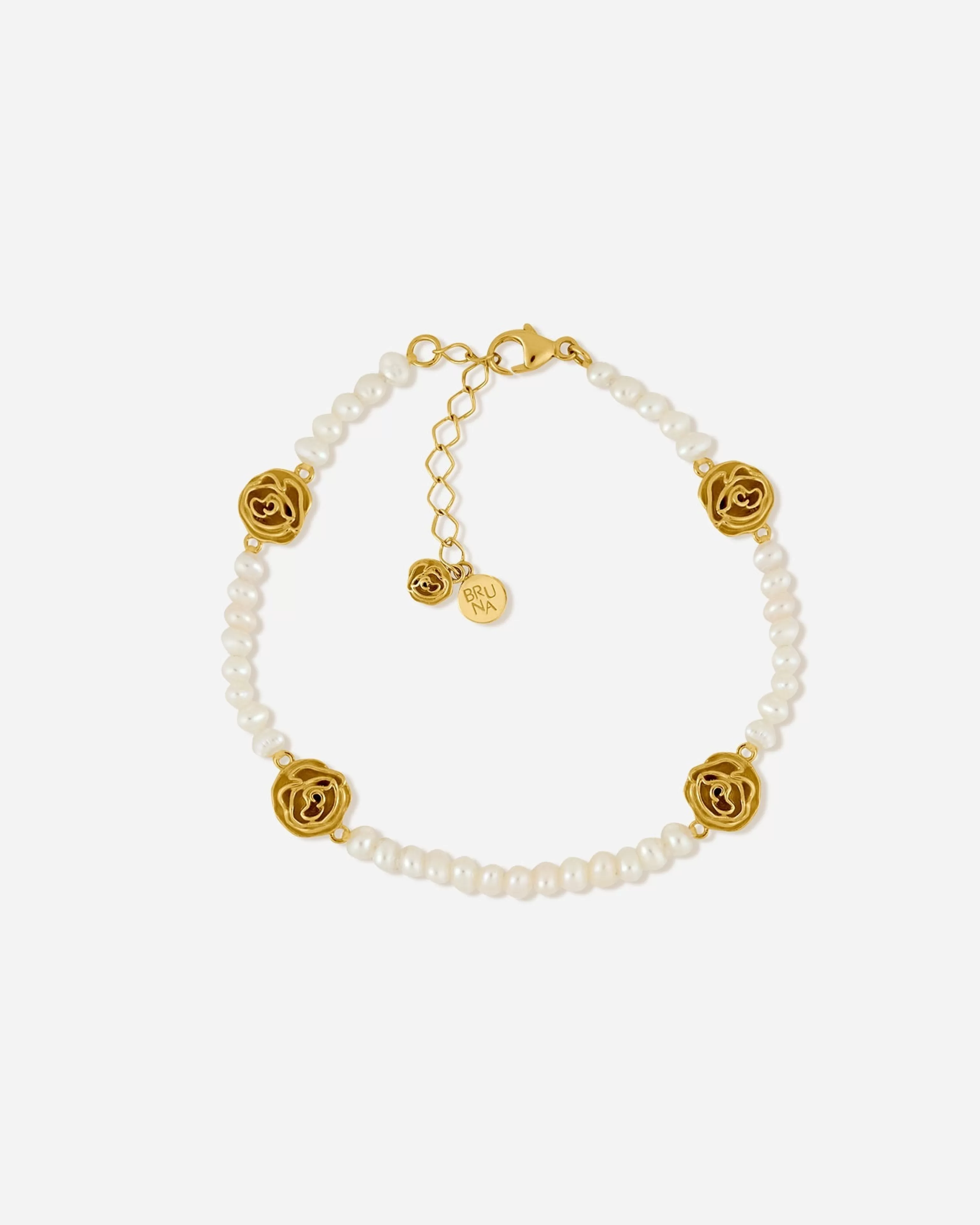 Pearls^BRUNA The Label Basque Bracelet 18k Gold Vermeil & Pearls