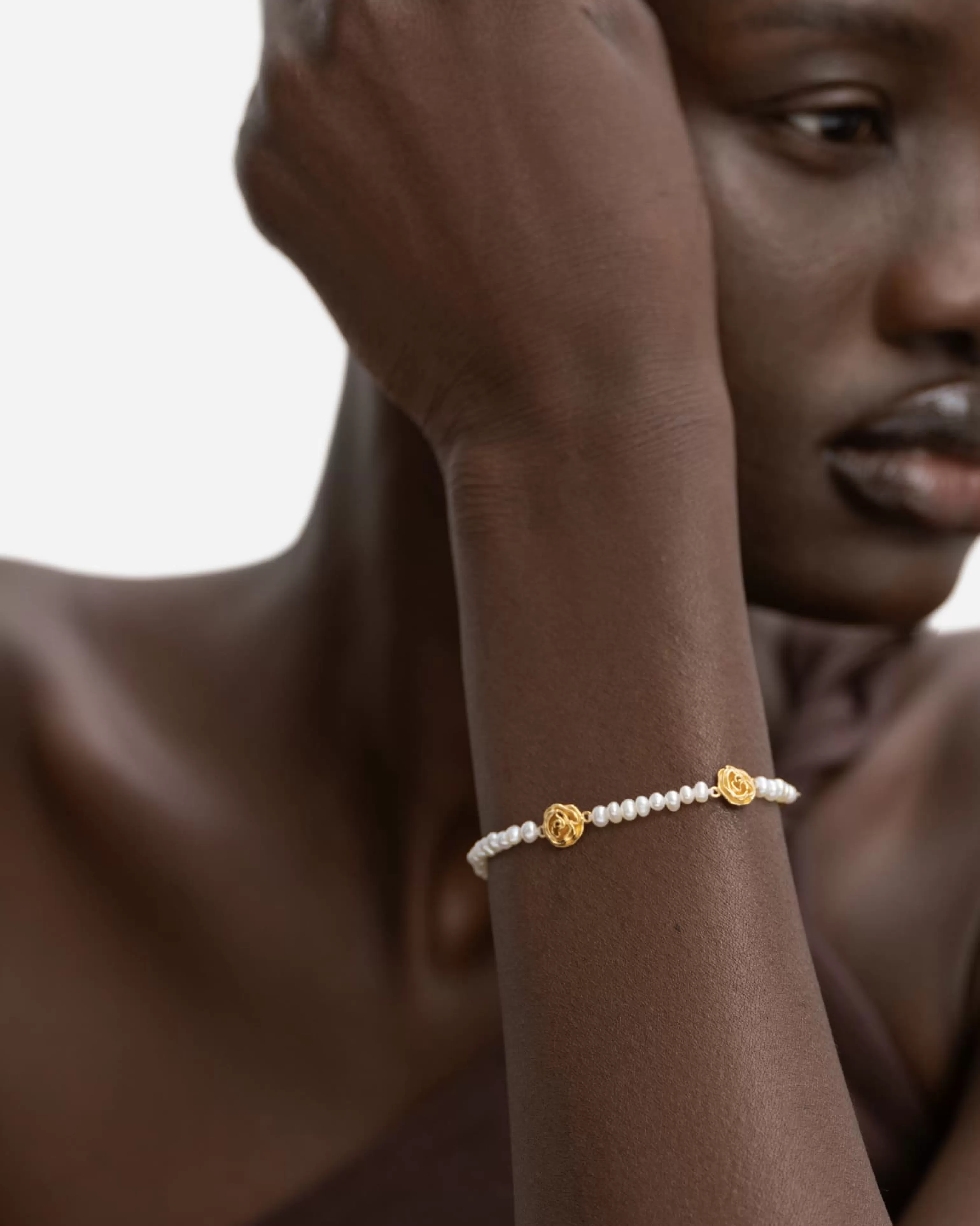 Pearls^BRUNA The Label Basque Bracelet 18k Gold Vermeil & Pearls