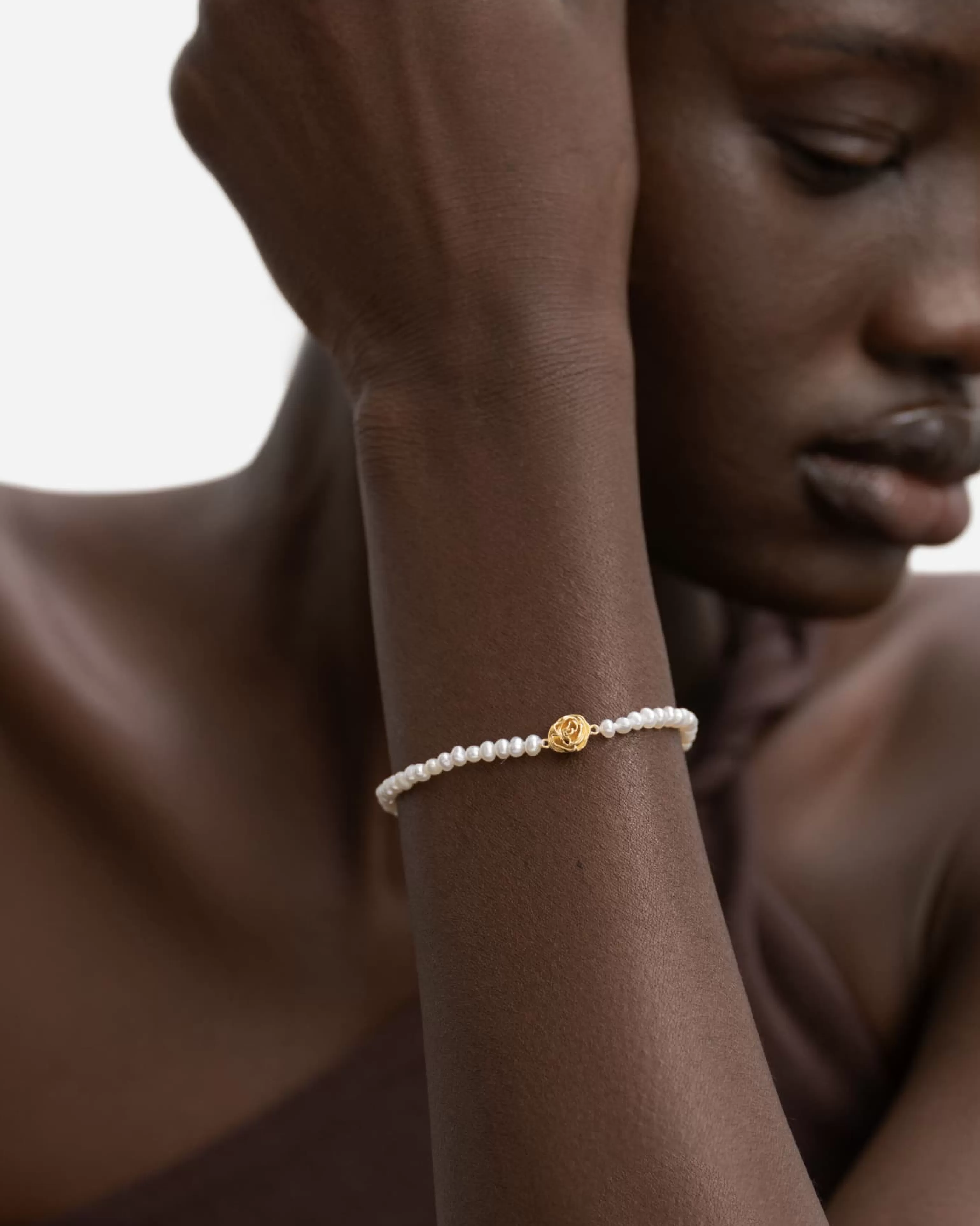 Pearls^BRUNA The Label Biarritz Bracelet 18k Gold Vermeil & Pearls