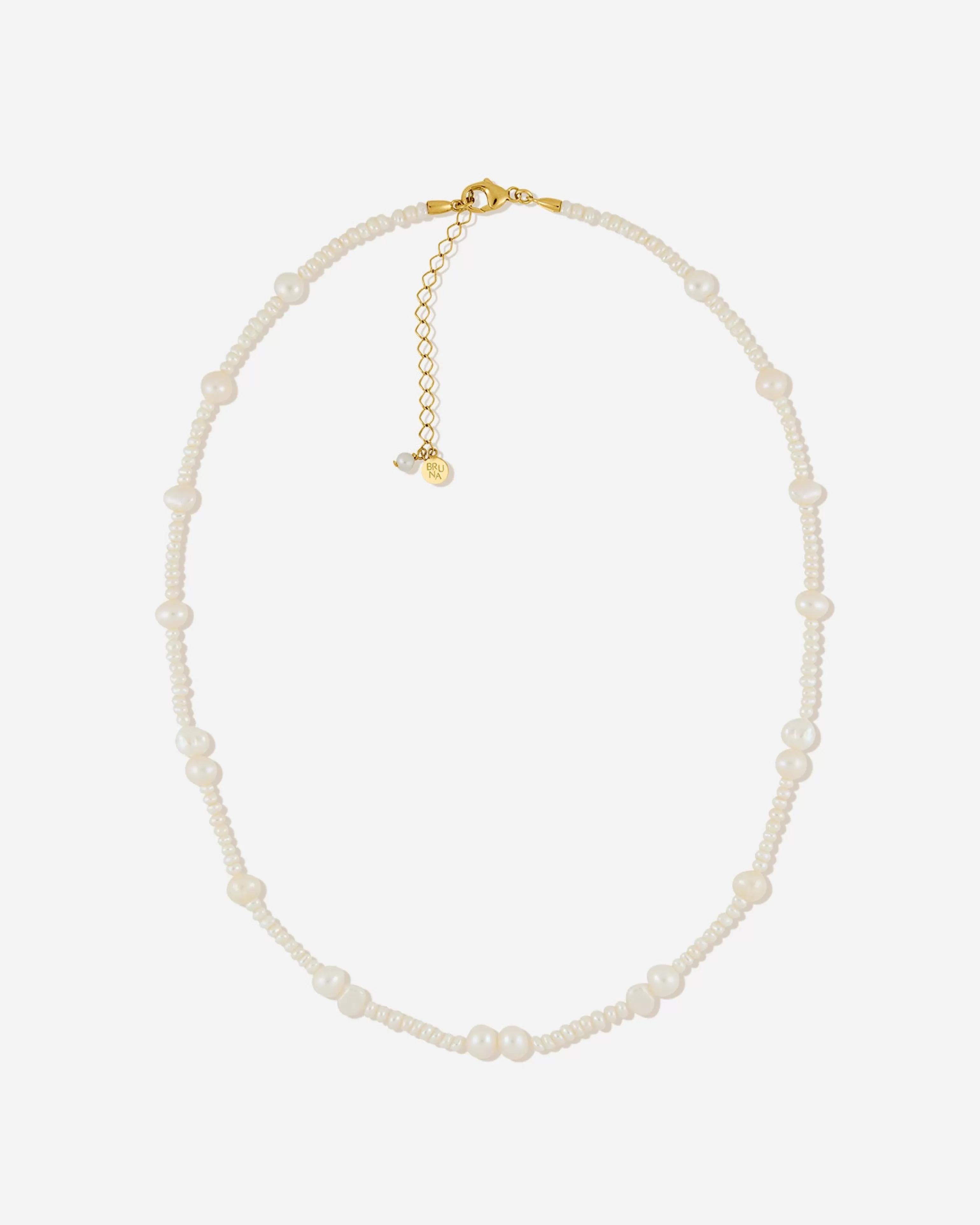 Pearls^BRUNA The Label Borchia Necklace 18k Gold Vermeil & Pearls
