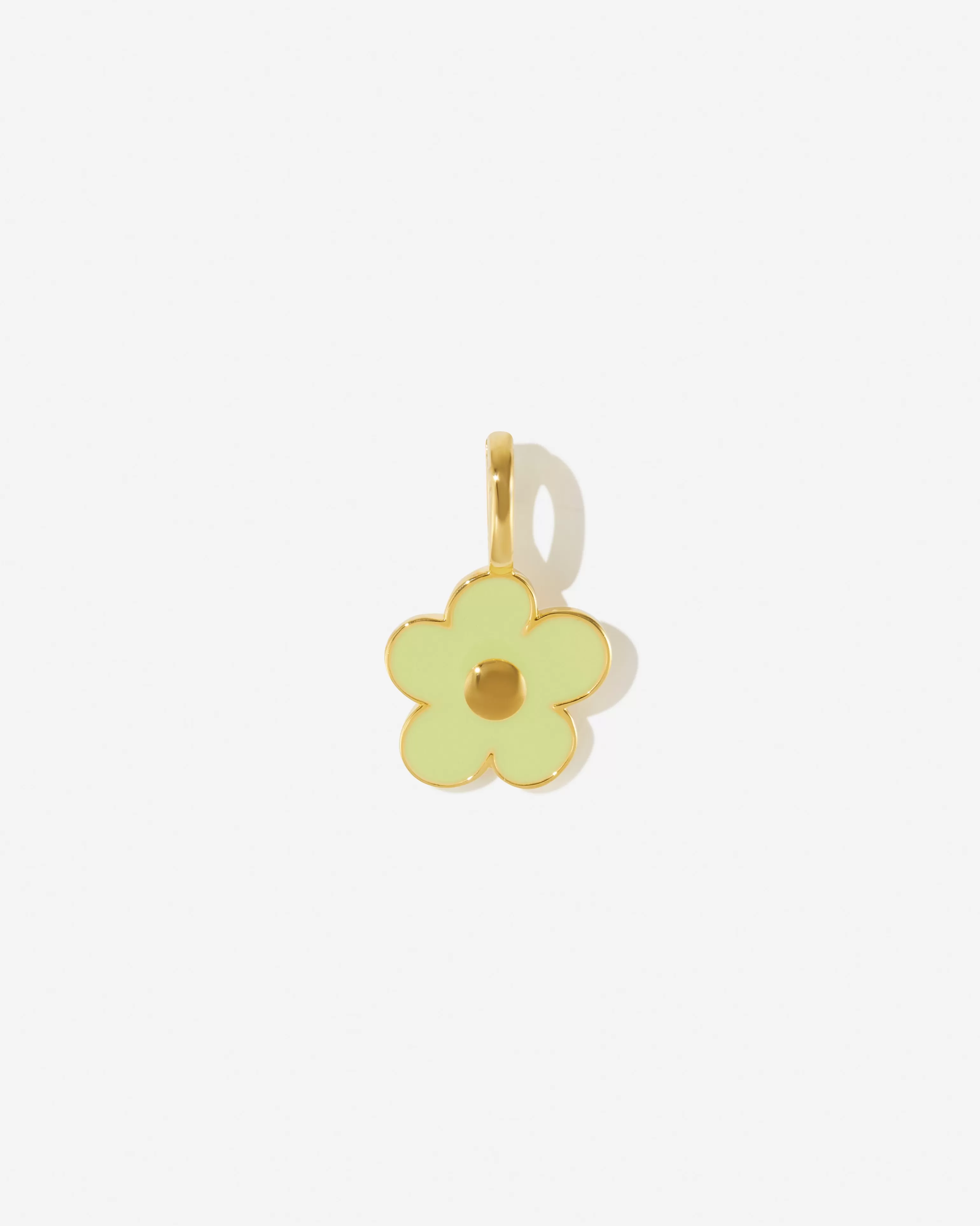 Necklace Charms^BRUNA The Label Fleur Charm Sage 18k Gold Vermeil & Enamel