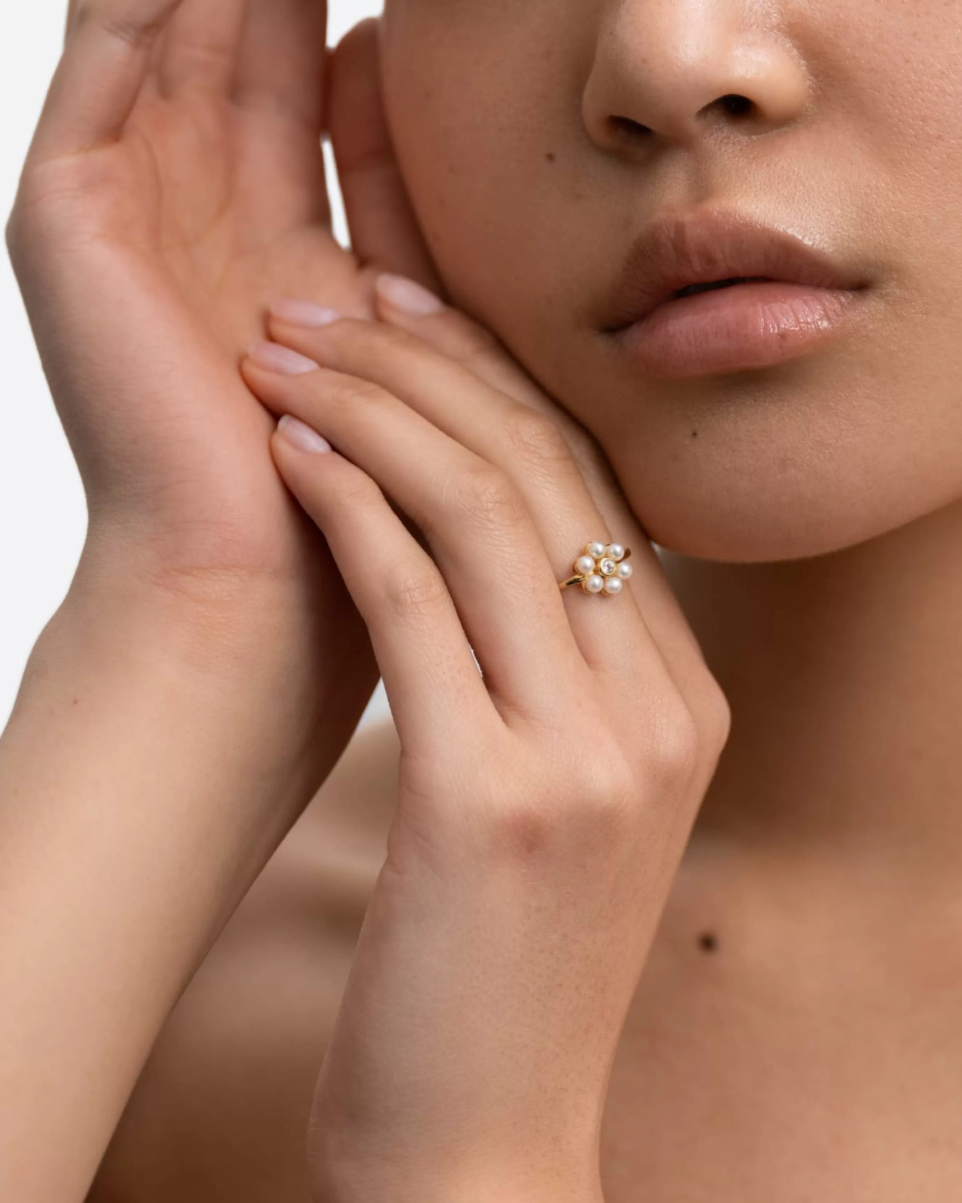 Stacking Rings | Gemstones^BRUNA The Label Gironde Ring 18k Gold Vermeil & Gemstones & Pearls