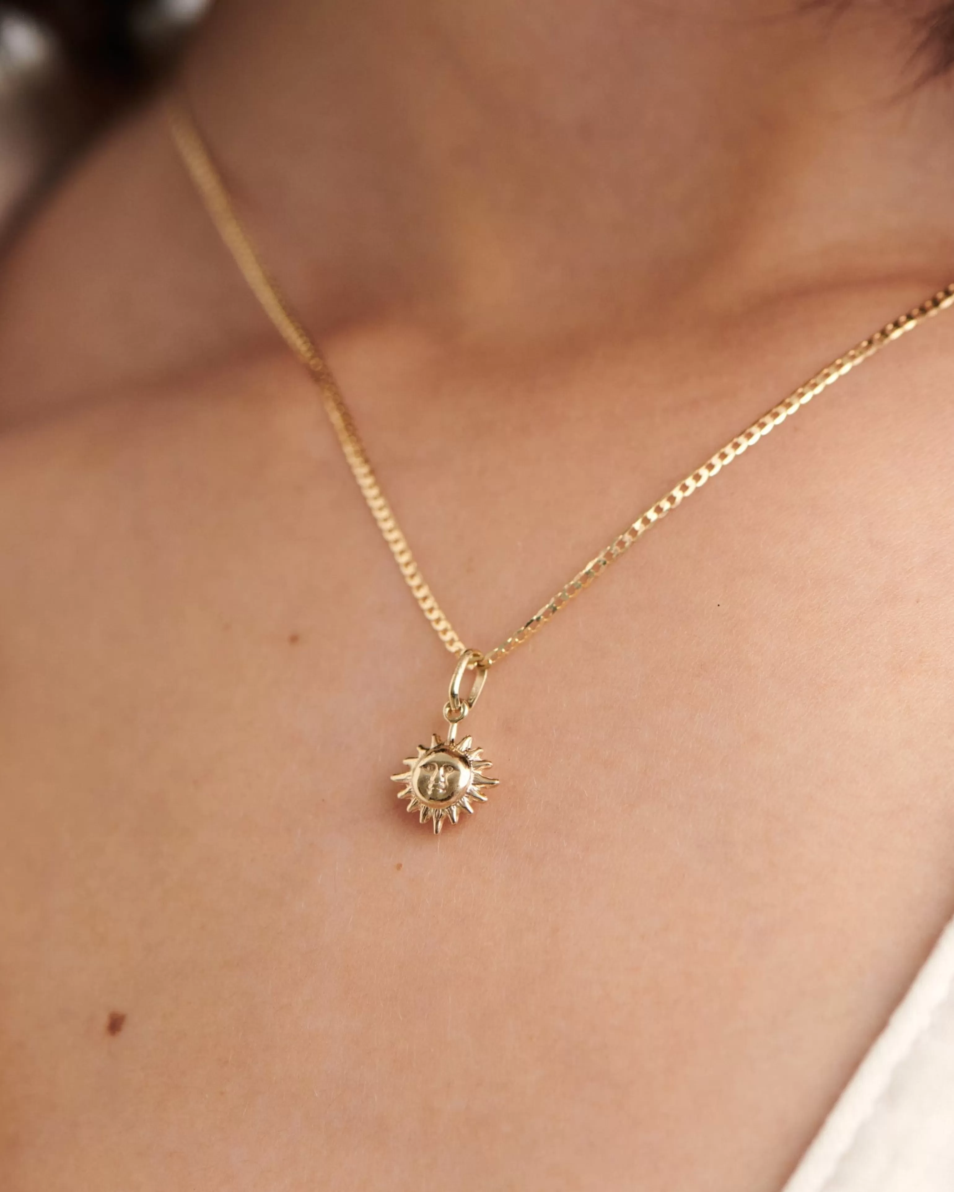 Necklace Charms^BRUNA The Label Solana 14k Gold Charm 14k Yellow Gold
